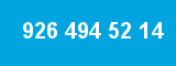 926 494 52 14 926 494 52 14